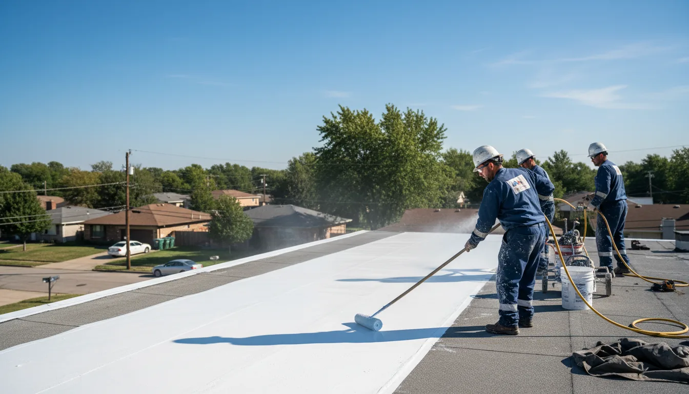 Commercial roof coating in Weston, OH near me